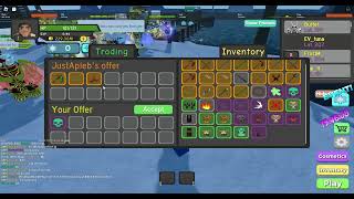 downgraded skull flames dungeon quest trading [upl. by Ynnohj620]