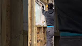 Building a timber frame Permitted development porch  part 7 diy construction timberframe asmr [upl. by Bowne]