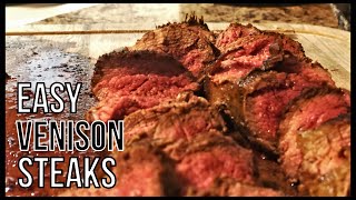 How To Pan Sear Venison Tenderloin  Best way to cook [upl. by Aicatsan343]