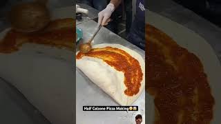 Half calzone pizza 299₹🍕🍕😍pizza food pizzalover viralvideo shortsviral [upl. by Yelich]