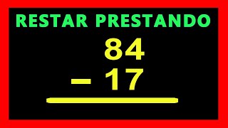 ✅👉 Restas Pidiendo Prestado ✅ Como Restar Prestando [upl. by Suidualc]