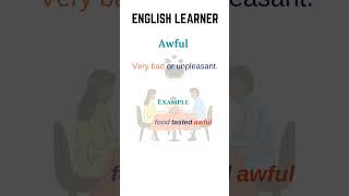 English Word  Awful  Meaning With An Example englishwords english Awful [upl. by Blackington]