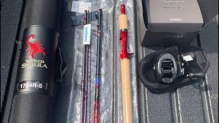 Unboxing New Shimano Shaula 1704R5 with Antares DC MD 2023 antares shimano fishing trip [upl. by Atnoved]