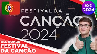 Festival da Canção 2024 Reaction 🇵🇹  Portugal Eurovision [upl. by Netsyrc]