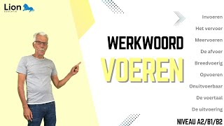 Werkwoord voeren niveau A2B1B2 [upl. by Kotta]