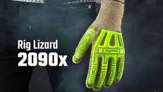 Gants de protection Rig Lizard Thin Lizzie 2090X HEXARMOR  Cube Protection [upl. by Anaher474]