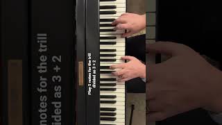 MOZART How to play trill in bar 4  Sonata in C K 545 shorts piano mozart trill [upl. by Yznil]