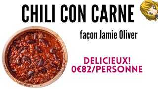 ⭐CHILI CON CARNE⭐ une recette façon Jamie Oliver Recette rapide et économique mangez des haricots [upl. by Aitrop]