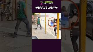 The lady saved a girl 😊  shorts humanity viral respect [upl. by Donelle]