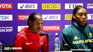 CASTER SEMENYA ADDRESS DNAGENDER ISSUES ANGRILY IN PRESS CONFERENCE [upl. by Ardnu471]