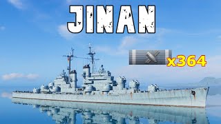 World of WarShips Jinan  2 Kills 245K Damage [upl. by Annawaj]