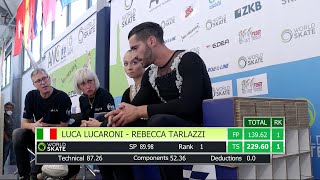 AWC22  Luca Lucaroni amp Rebecca Tarlazzi  Pairs Long Program Junior amp Senior 20052022 [upl. by Homere]