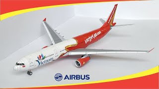 Vietjet Air Airbus A330300 Papercraft 1100 [upl. by Fital]