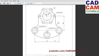 AutoCAD Training Exercises for Beginners  4 [upl. by Enirac848]