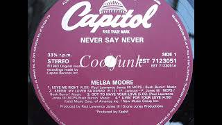 Melba Moore  Keepin My Lover Satisfied DiscoFunk 1983 [upl. by Dlared]