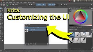 Krita Customizing The User Interface [upl. by Ahsart]