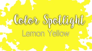 Color Spotlight Lemon Yellow  Hansa Yellow Light  Watercolor Color Profile [upl. by Jallier]