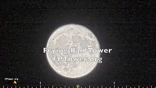 Frying Pan Tower Moon view tonight [upl. by Direj895]