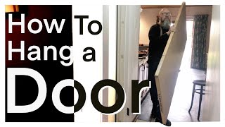 How to hang a door and add hinges to a steel frame [upl. by Natka309]