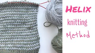 How to knit Stripes  helix method  TeoMakes [upl. by Enigroeg]