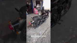 shorts Loud SHORT PUNJAB Exhaust on BS7 2024 Bullet 350 Reborn [upl. by Eckhardt83]