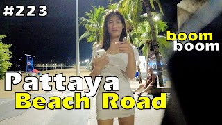 Pattaya beach road nightlife how much  Boom boom price  Thailand freelancers  파타야 해변 도로 [upl. by Annaik]