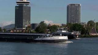 Giant Working Barges on the AmsterdamRhine canal  Amsterdam Netherlands [upl. by Mala848]