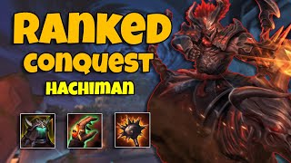 HACHIMAN ADC  ABSURDO EL DAÑO DE ESTE DIOS  TottiGR  SMITE MASTER RANKED CONQUEST SEASON 10 [upl. by Carleen469]