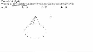 Ostrosłup ma 18 wierzchołków Liczba wszystkich krawędzi tego ostrosłupa jest równa [upl. by Anile]