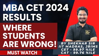 MBA CET 2024 Results  Where Students Are Wrong  Where MBA CET Is Wrong  The Bodhi Tree [upl. by Grimaud]