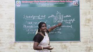 Electrolysis of HCL  VHNSNCollege Autonomous [upl. by Ettelrahc]