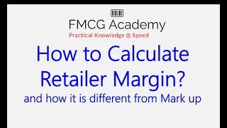 How to Calculate Retailer Margin and Mark up in 65 seconds [upl. by Davidson]