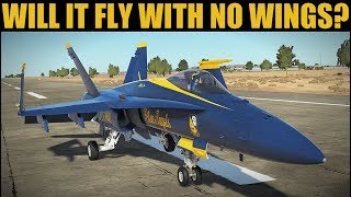 FA18C Hornet  Testing Does It Fly With Wings Folded  DCS WORLD [upl. by Eenattirb]