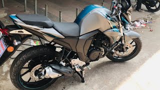 Yamaha FZS version 2 new colour  fzs v2 2024  FI Double Disc  latest model  Matt Grey  স্বজন [upl. by Sabsay]