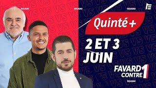 PRONOSTICS QUINTÉ 2 ET 3 JUIN 2023  LE CLASH DE GILLES ET ALEXIS  Favard Contre 1 [upl. by Shepley]