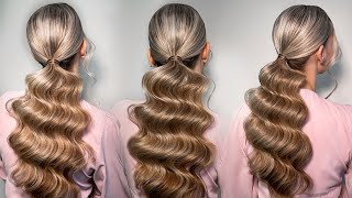 Hollywood Ponytail  Hairstyle tutorial [upl. by Lowney]