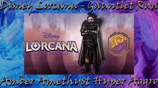 Disney Lorcana  Amber Amethyst Hyper Aggro  Team RTFC Ten Game Gauntlet [upl. by Mamie734]