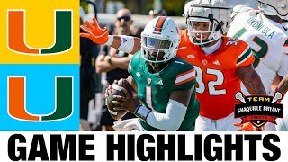 Team Orange vs Team White Highlights  2024 Miami Football Spring Game [upl. by Sharla]