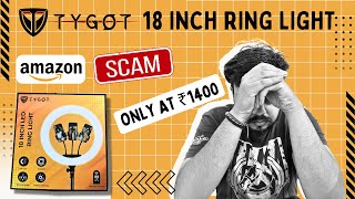 18 Inch Ring Light  Watch Before Buy  TYGOT Ring Light  Cheapest Ring Light ₹1400 only [upl. by Salamone]