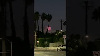 Fireworks and Palm Trees over the Los Angeles Skyline [upl. by Tove853]