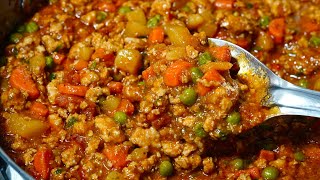 MINCED CHICKEN STEW CURRY RECIPE EASY amp DELICIOUS [upl. by Wilfred116]