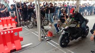 ninja H2 vs ninja rr150street race ancol [upl. by Fablan300]