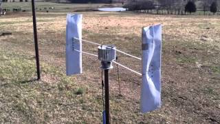 Vertical axis wind turbine that was featured on Doomsday Preppers Season 2 Questions answered [upl. by Ardnuassak552]