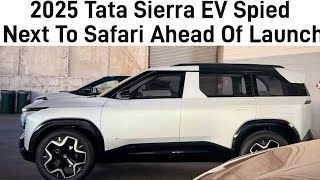 Tata Sierra ev spotted without any camouflage Launch date [upl. by Iglesias559]