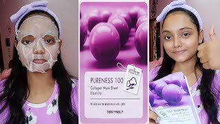 Tonymoly Pureness 100 Collagen Sheet Mask shorts youtubeshorts [upl. by Eener]