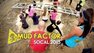 Mud Factor 5K Obstacle Mud Run SOCAL Full Race [upl. by Otirecul626]