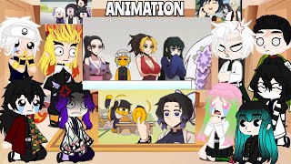 Hashiras react to Funny ANIMATION 😂❤️ DEMON SLAYER ANIMATION [upl. by Jobye]