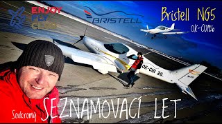 Soukromý seznamovací let s Lenkou  Bristell NG5  EnjoyFlyClub  Letiště Leoše Janáčka  4K video [upl. by Melcher]