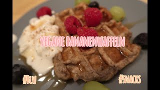 BLW BANANENWAFFELN  VEGAN UND ZUCKERFREI [upl. by Vullo]