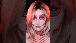 Female Titan ⚔️ ❤️shingekinokyojin attackontitan femaletitan makeup makeuptransition [upl. by Sturdivant]